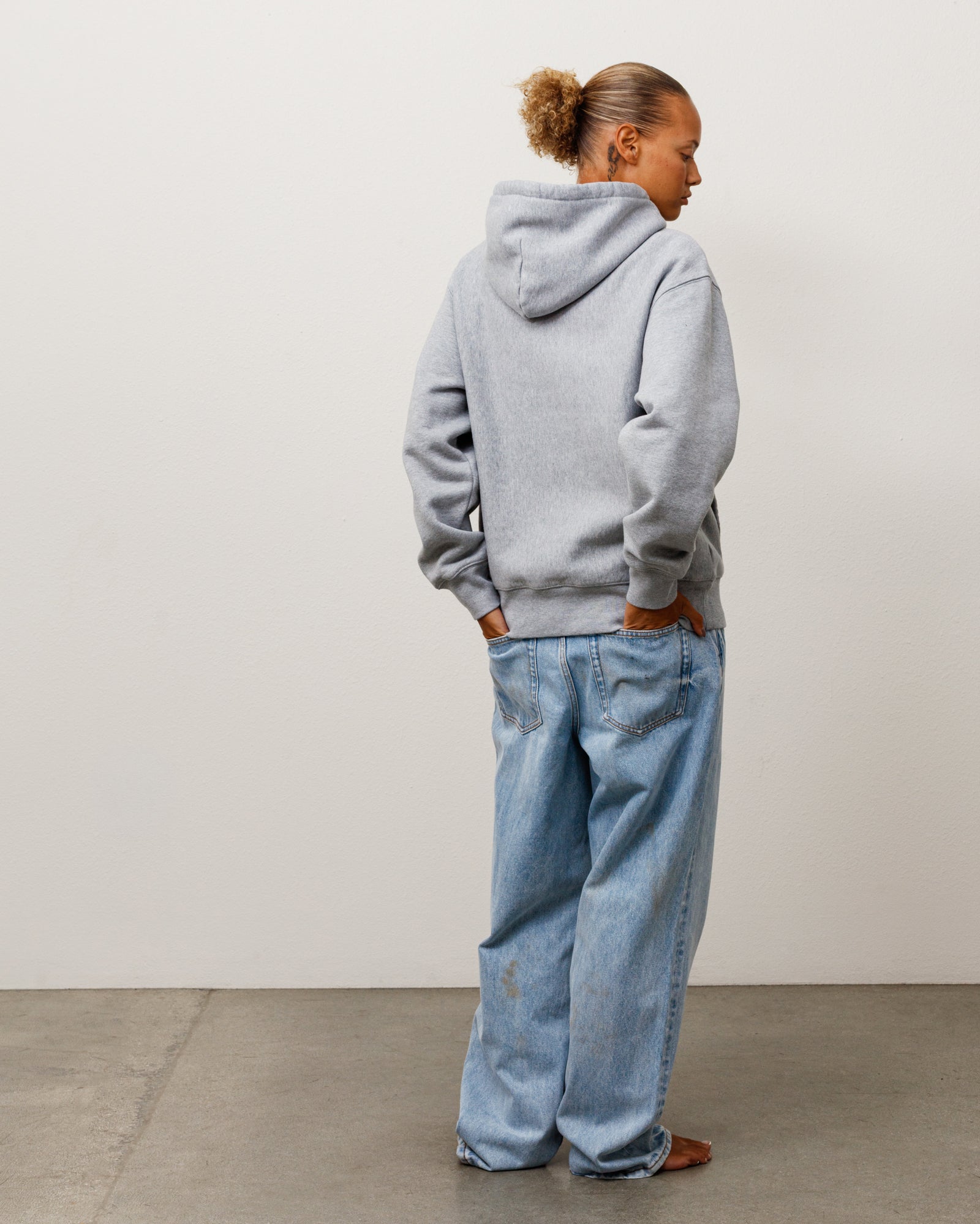 Fleece Hoodie - Grey Heather | Sweats | Stüssy Korea