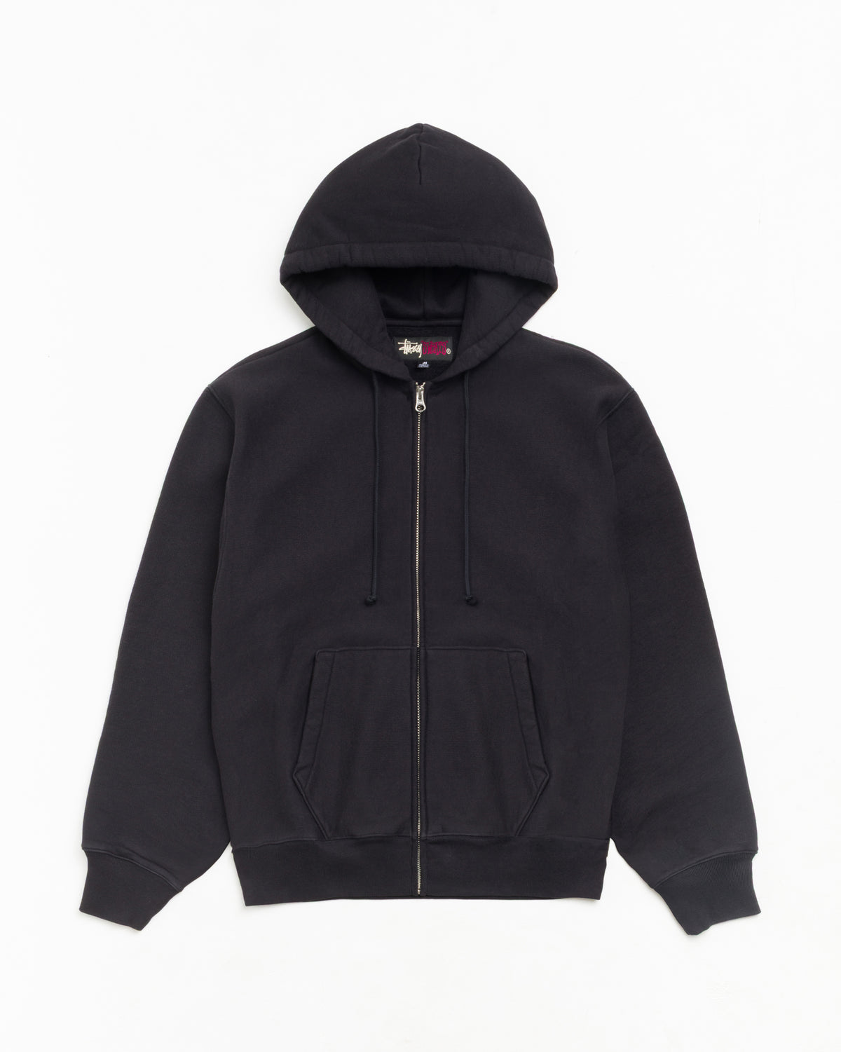 Sweats Zip Hoodie Unisex Long Sleeve In Black