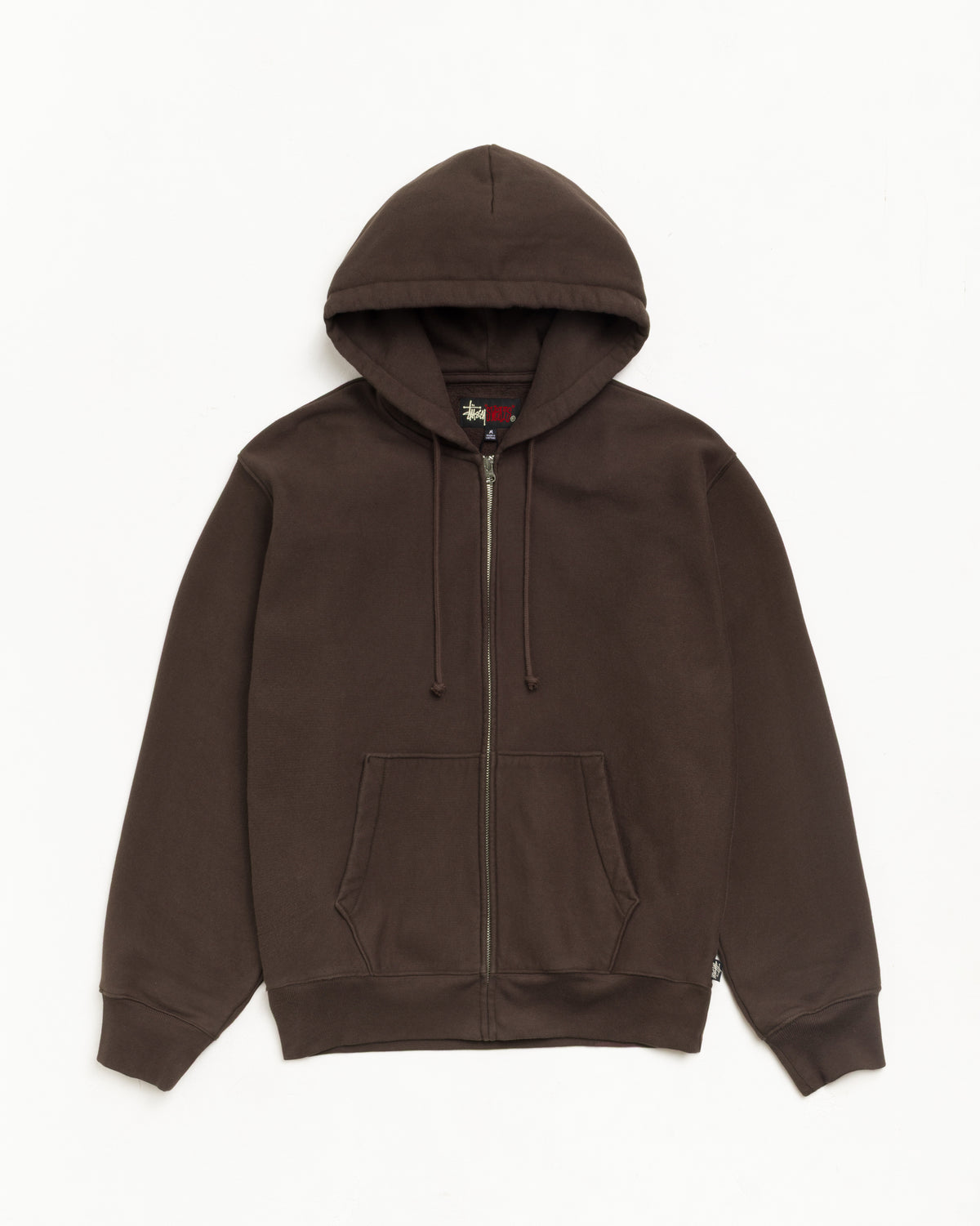 Sweats Zip Hoodie Unisex Long Sleeve In Brown