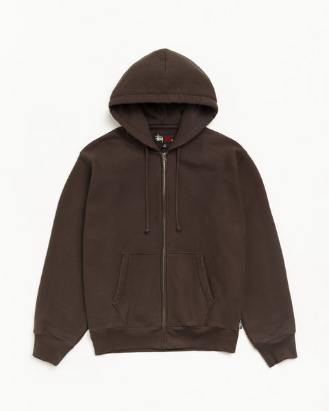Sweats Zip Hoodie Unisex Long Sleeve In Brown