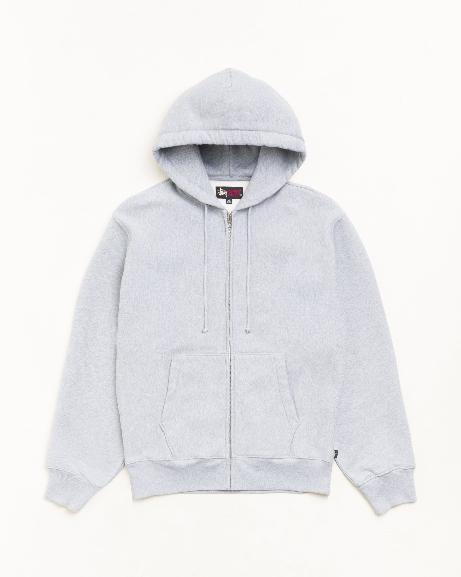 Fleece Zip Hoodie - Grey Heather | Zip-up Fleece | Stüssy Korea