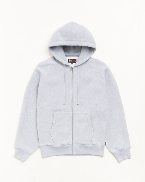 Sweats Zip Hoodie Unisex Long Sleeve In Grey Heather