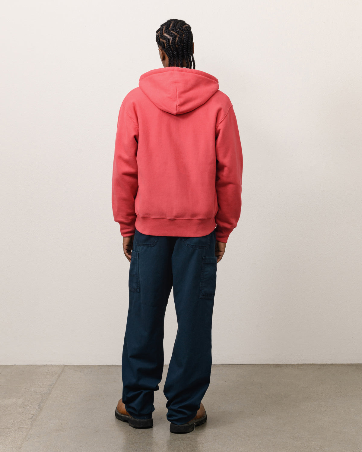 Sweats Zip Hoodie Unisex Long Sleeve In Red