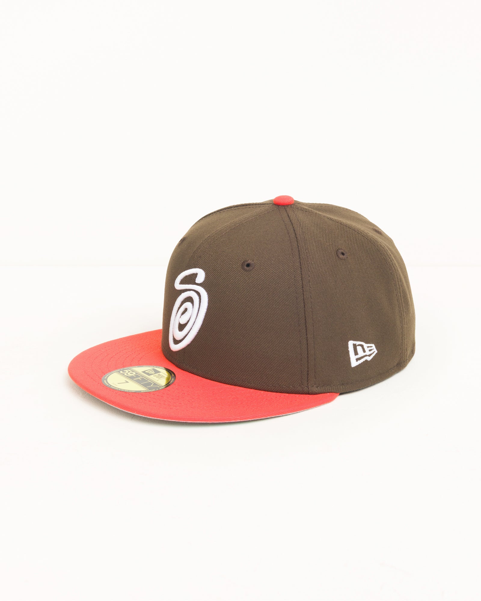 Curly S 59fifty New Era Cap Unisex In Brown/orange