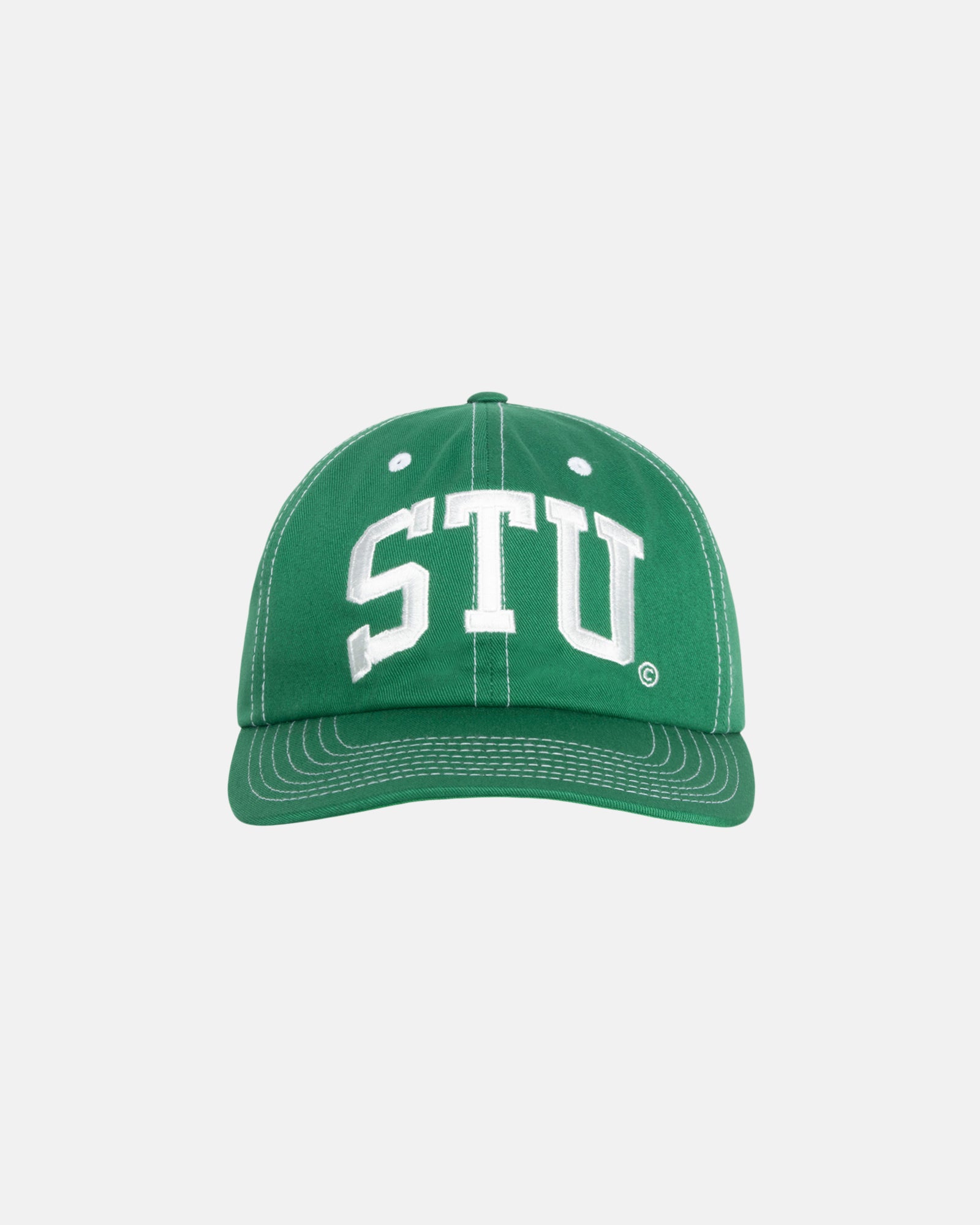 Stüssy Mid-Depth Stu Arch Strapback Green Headwear