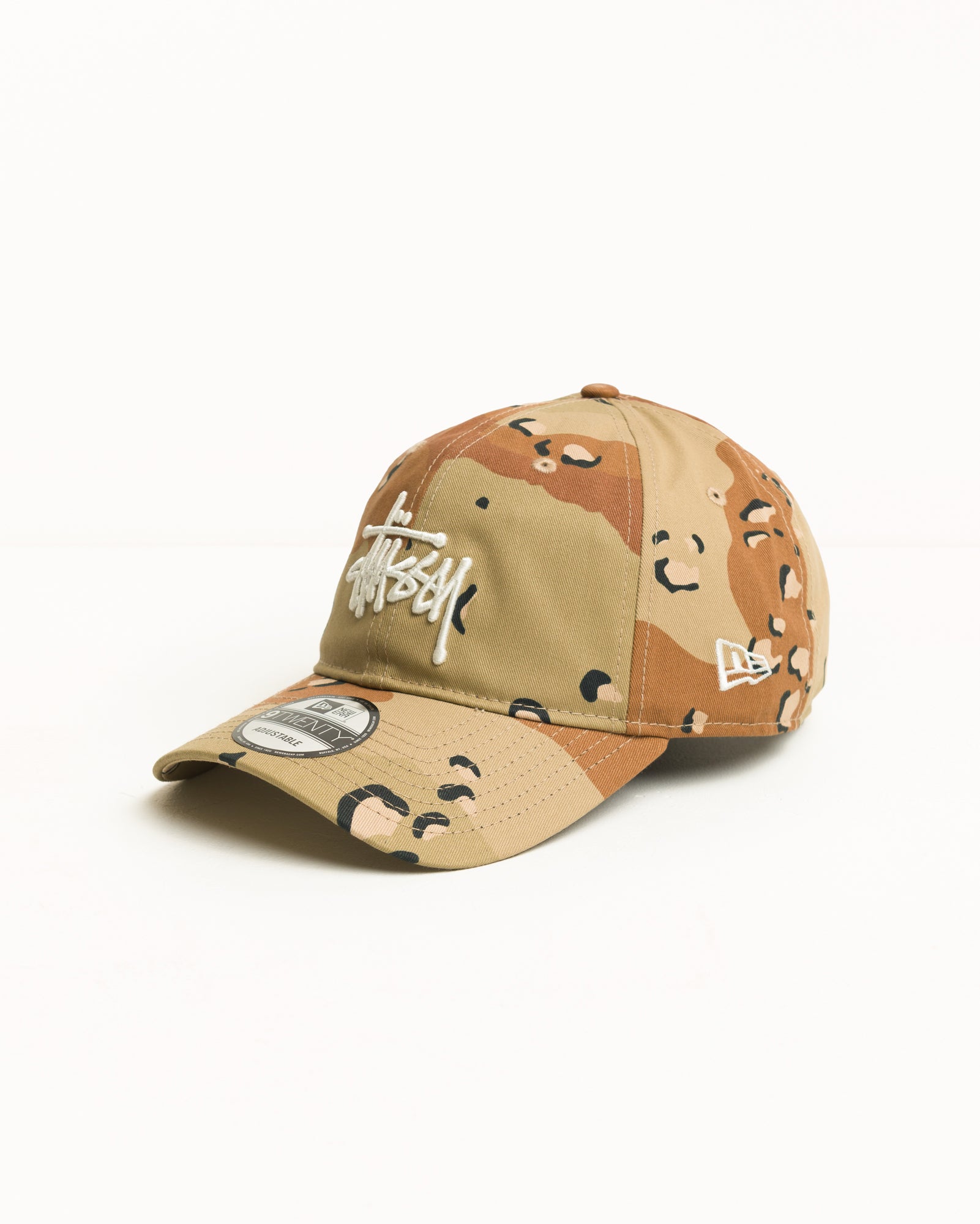 Stüssy 9TWENTY 베이식 캡 헤드웨어, 데저트 카모