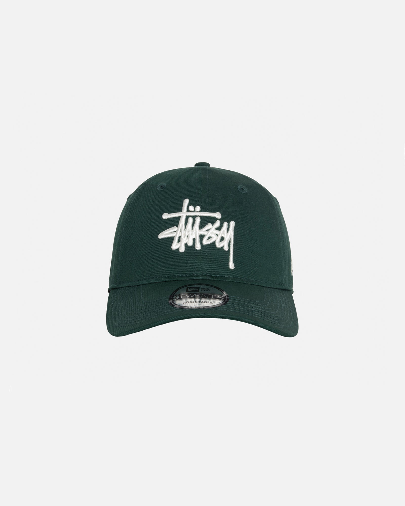 Stüssy New Era 9Twenty Basic Strapback Dark Green Headwear