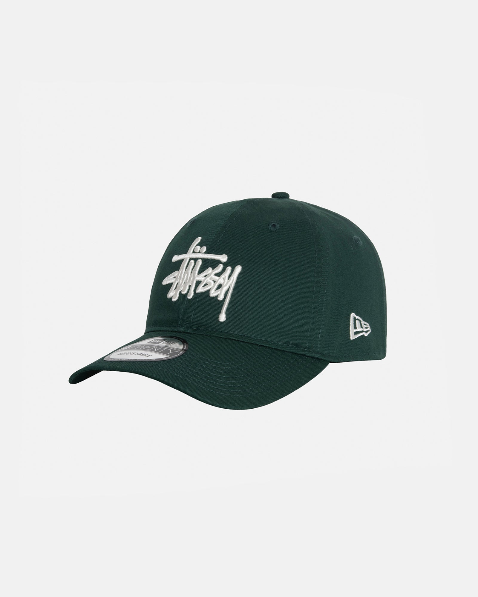 Stüssy New Era 9Twenty Basic Strapback Dark Green Headwear