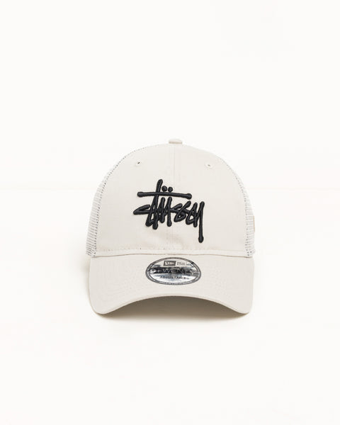 New Era 9TWENTY Basic Trucker – Stone | Headwear | Stüssy Korea
