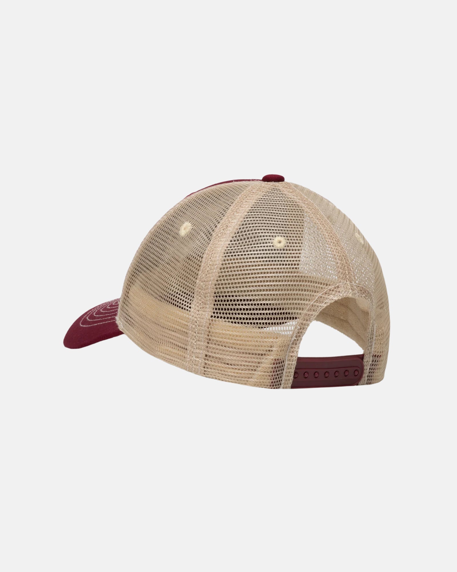 Stüssy Low Pro Trucker 8 Ball Snapback Wine Headwear