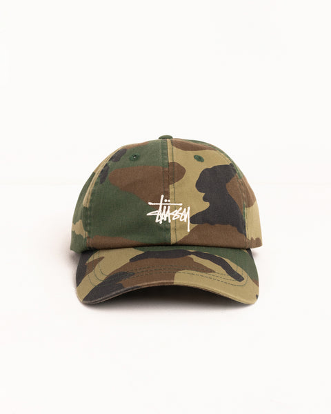 Basic Washed Low Pro Cap Accessories In Woodland Camo