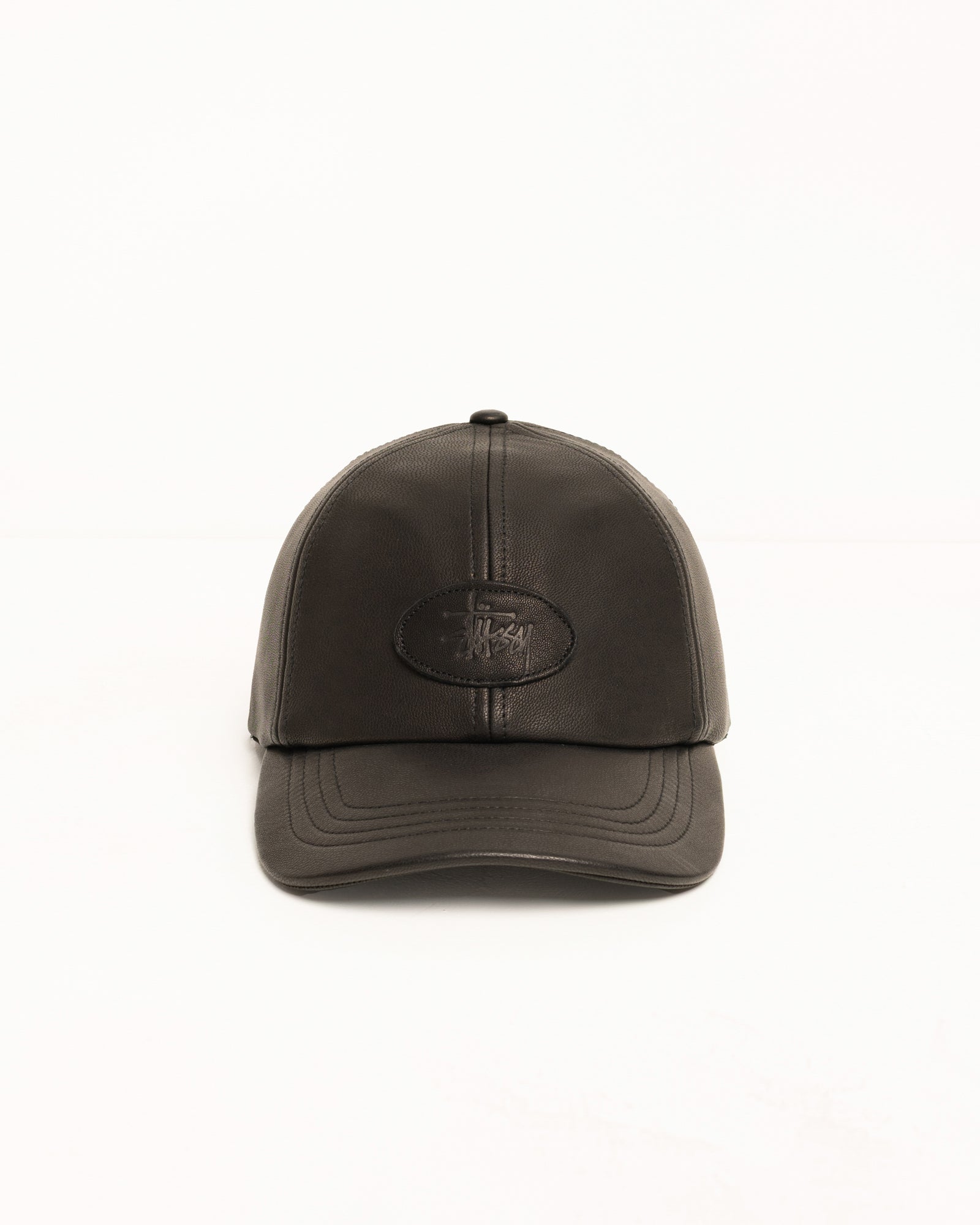 Lp Leather Patch Strapback Cap Accessories In Black