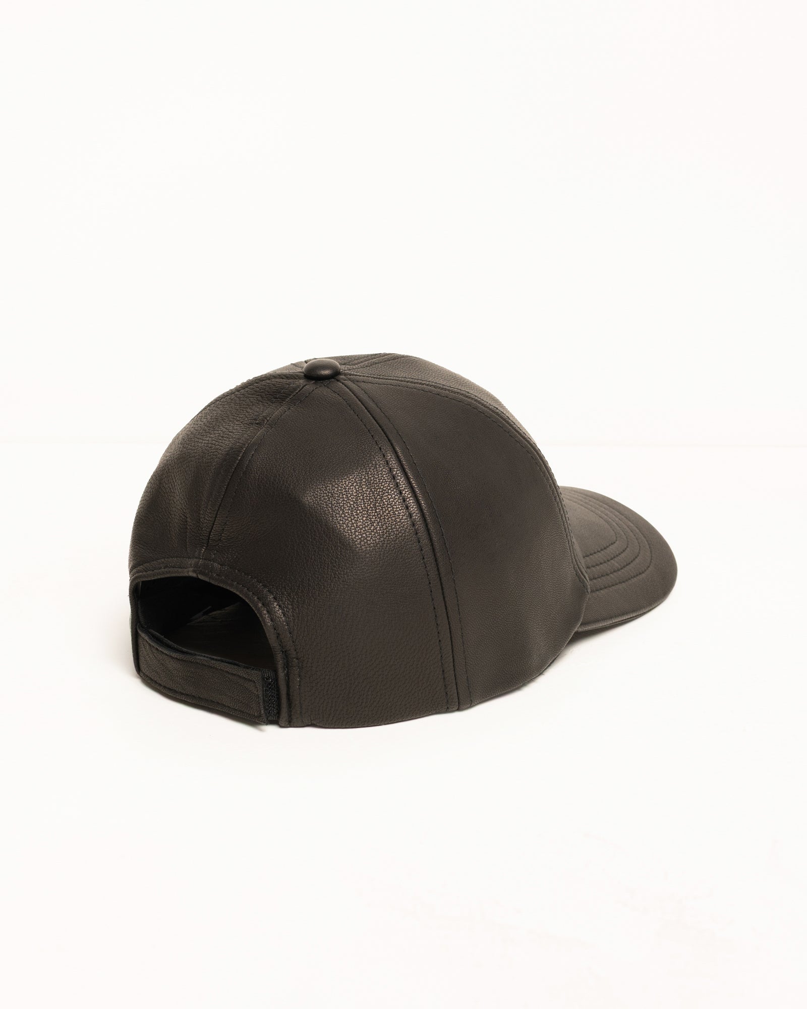 Low Profile Leather Strapback – Black | Headwear | Stüssy Korea