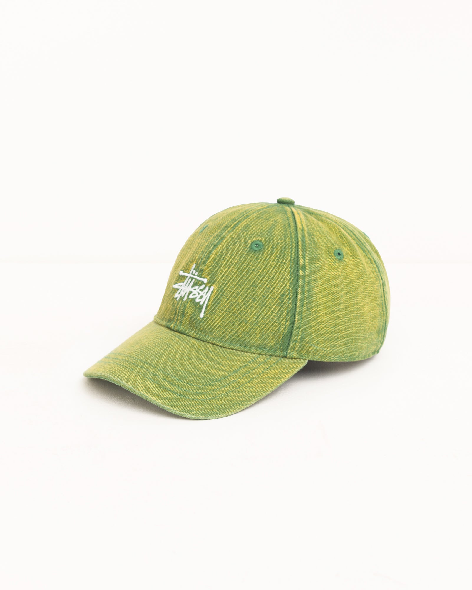 Washed Basic Stüssy Cap - Pine | Headwear | Stüssy Korea