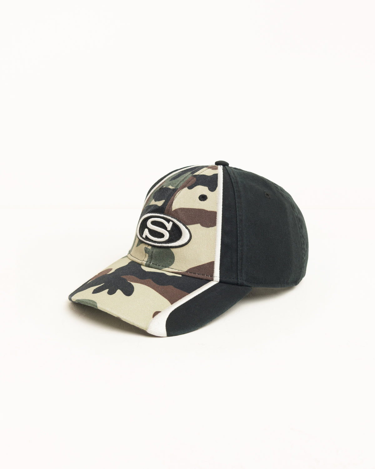 Lp S Oval Strapback Cap Unisex In Woodland Camo