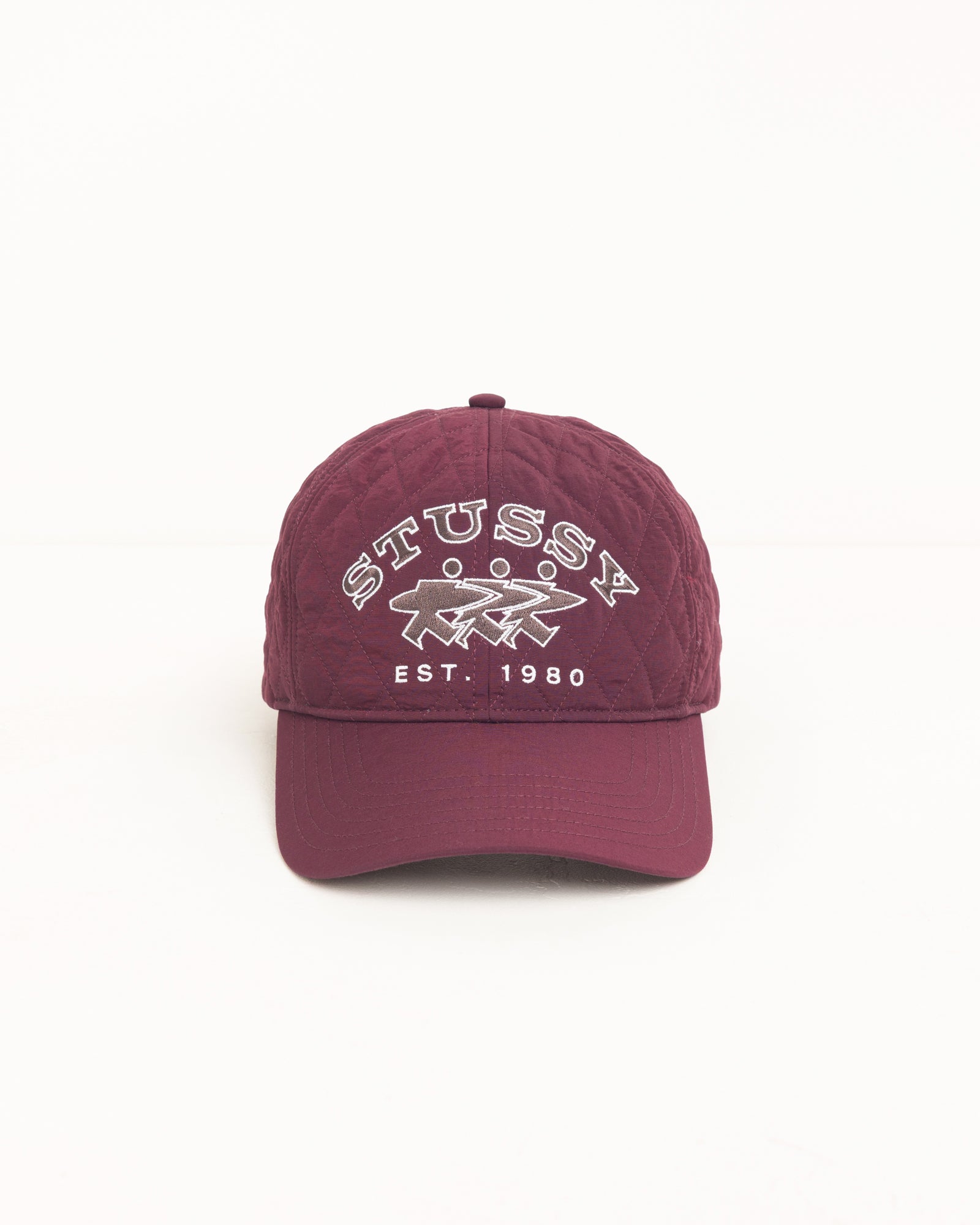 Md Quilted Surfwalk Cap Unisex In Wine