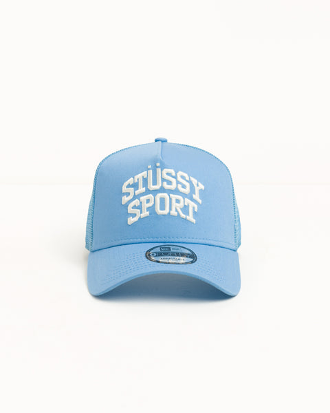 Stüssy 스포츠 9FORTY 트러커 유니섹스 캡 스카이 블루 컬러
