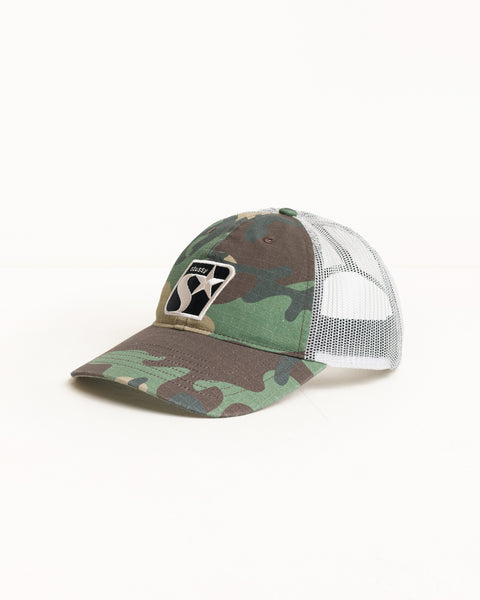 Lp Star Ripstop Cap Unisex In Woodland Camo