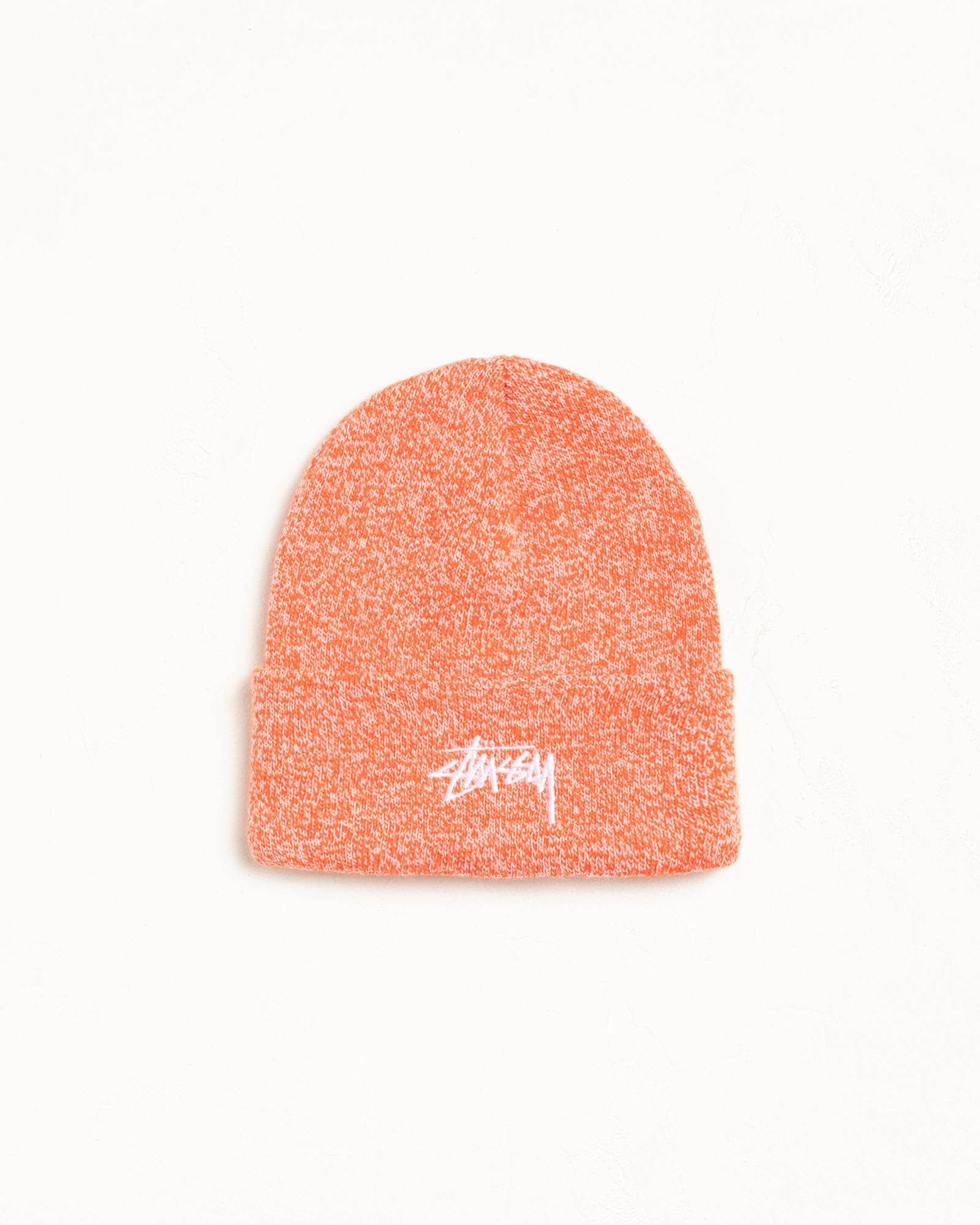 Stock Cuff Beanie Accessories In Marled Orange