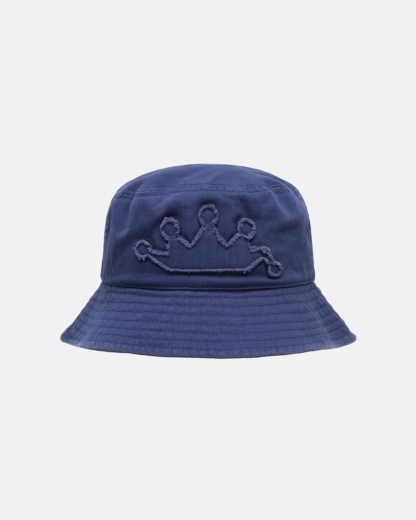 Stüssy Bucket Hat Crown Applique Navy Headwear