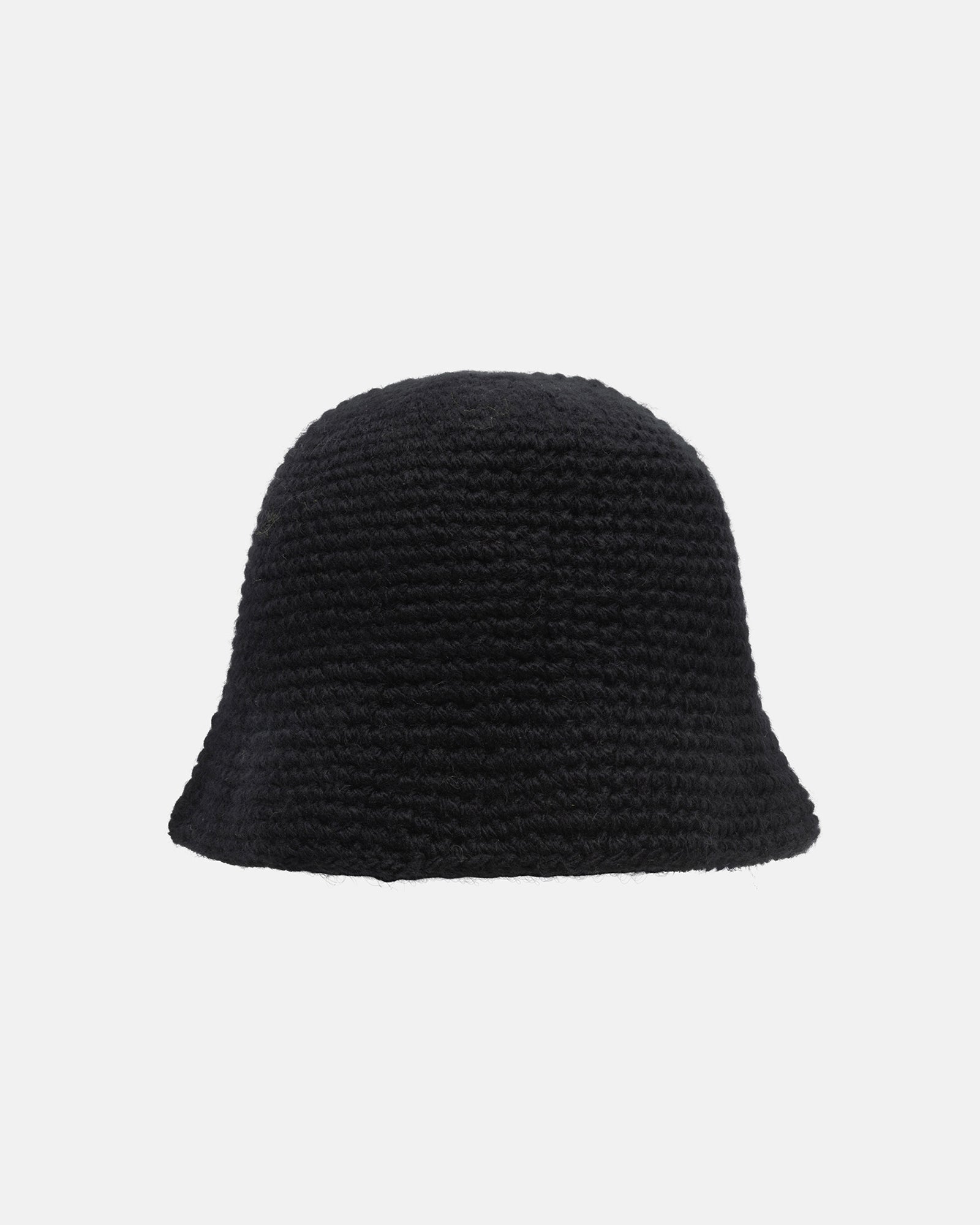 Stüssy Bucket Hat Swirly S Knit Black Headwear