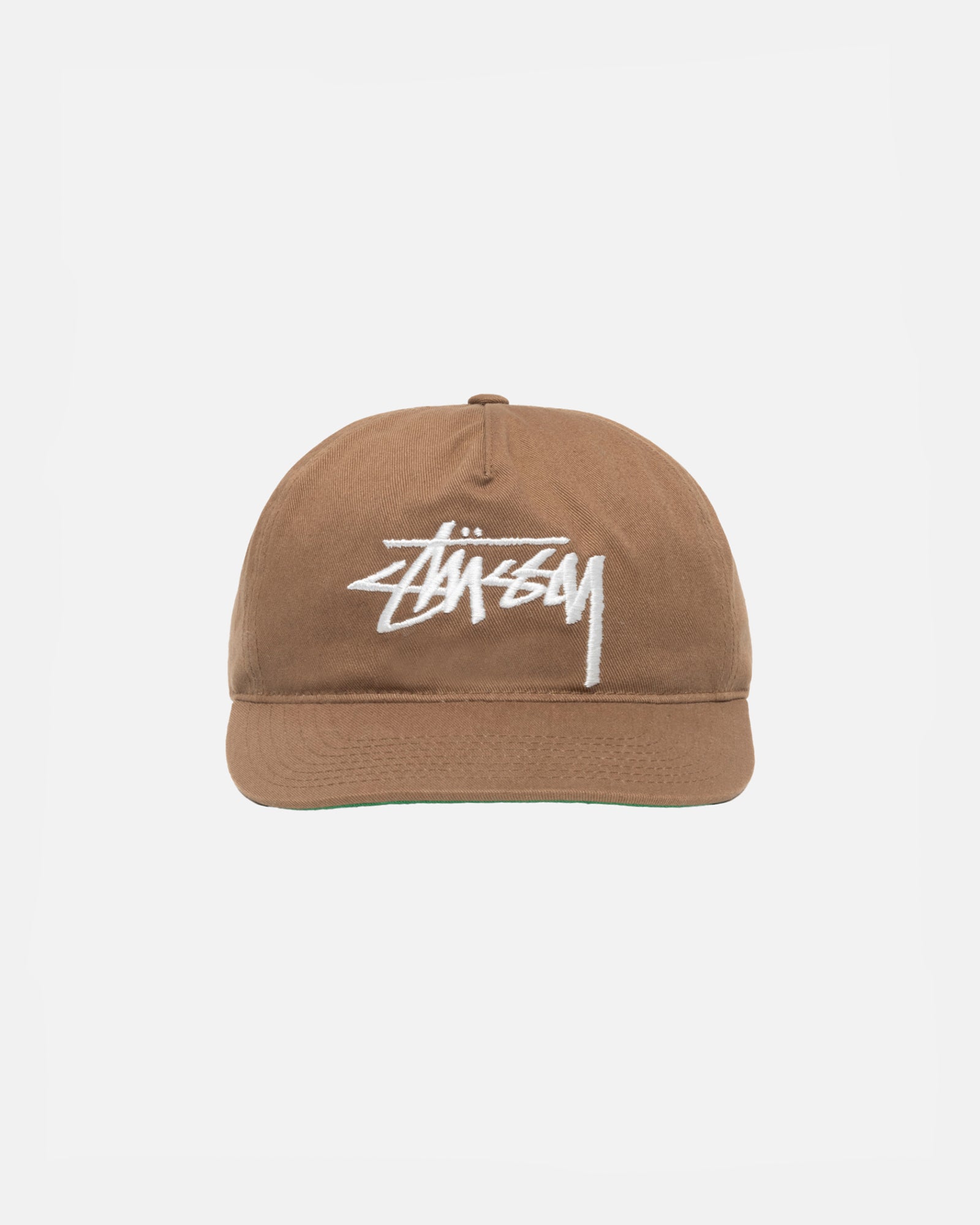 Stüssy Mid-Depth Big Stock Snapback Brown Headwear