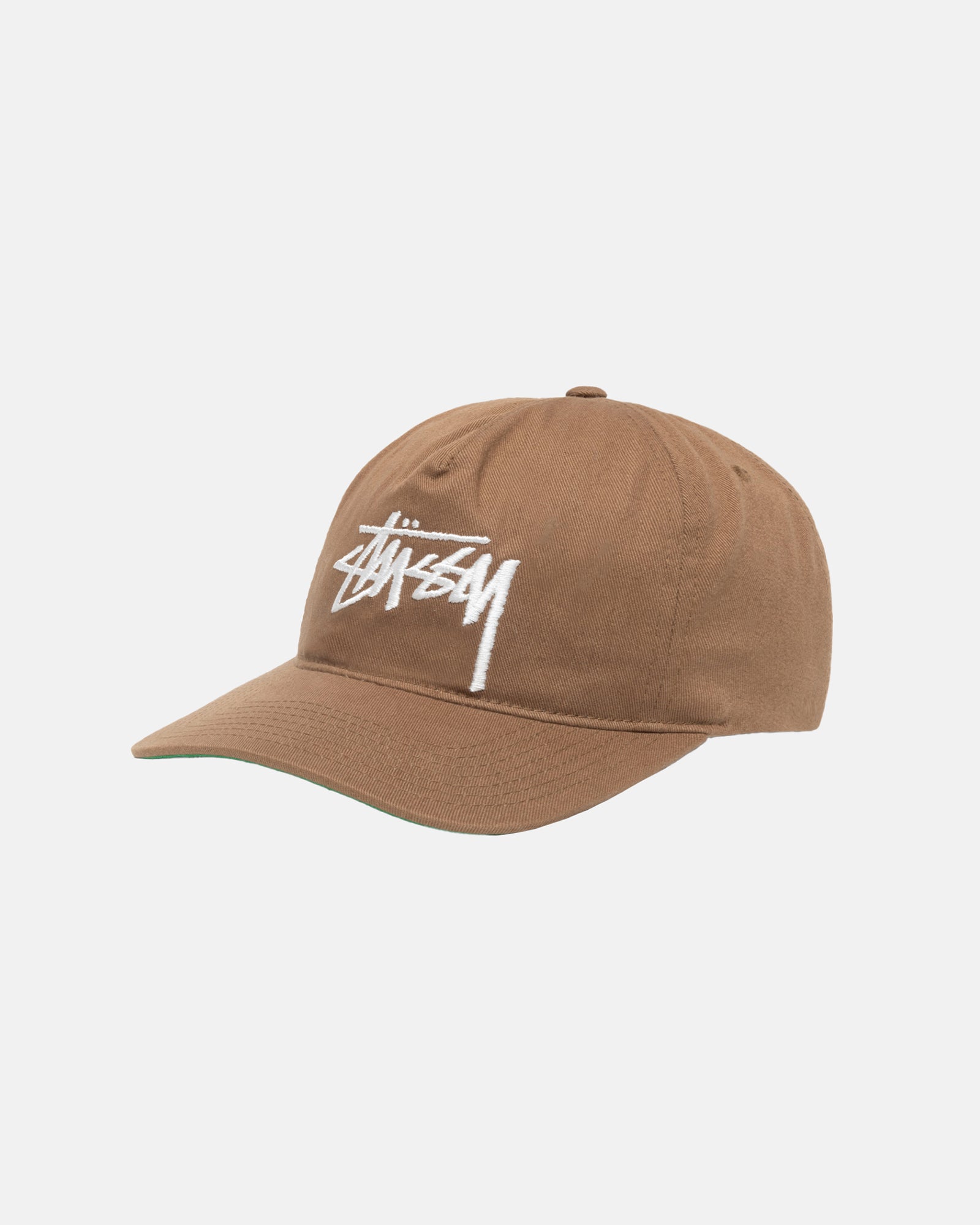 Stüssy Mid-Depth Big Stock Snapback Brown Headwear