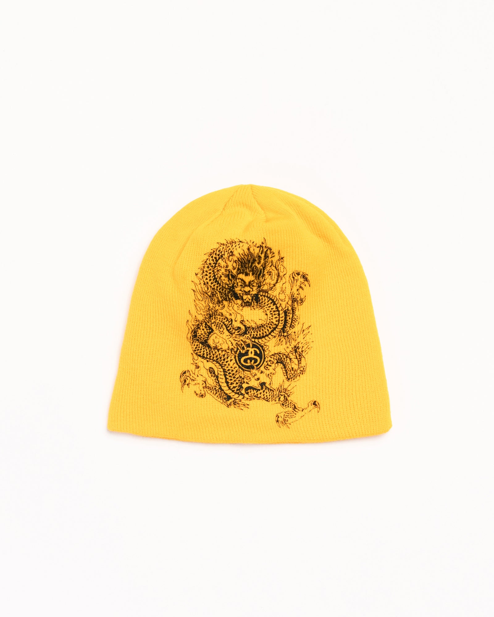 Skullcap Dragon Print Accessories In Yellow