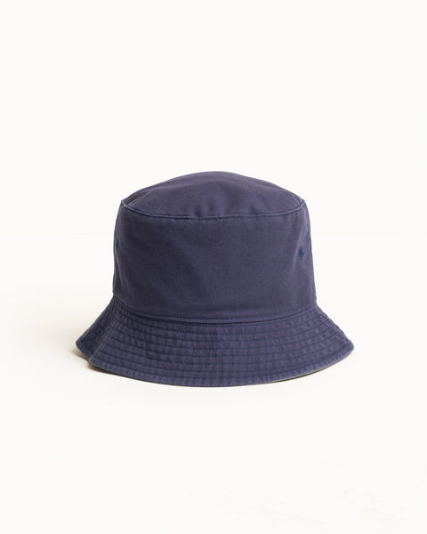 Stüssy 리버서블 스톡 버킷 햇 네이비/스톤 색상