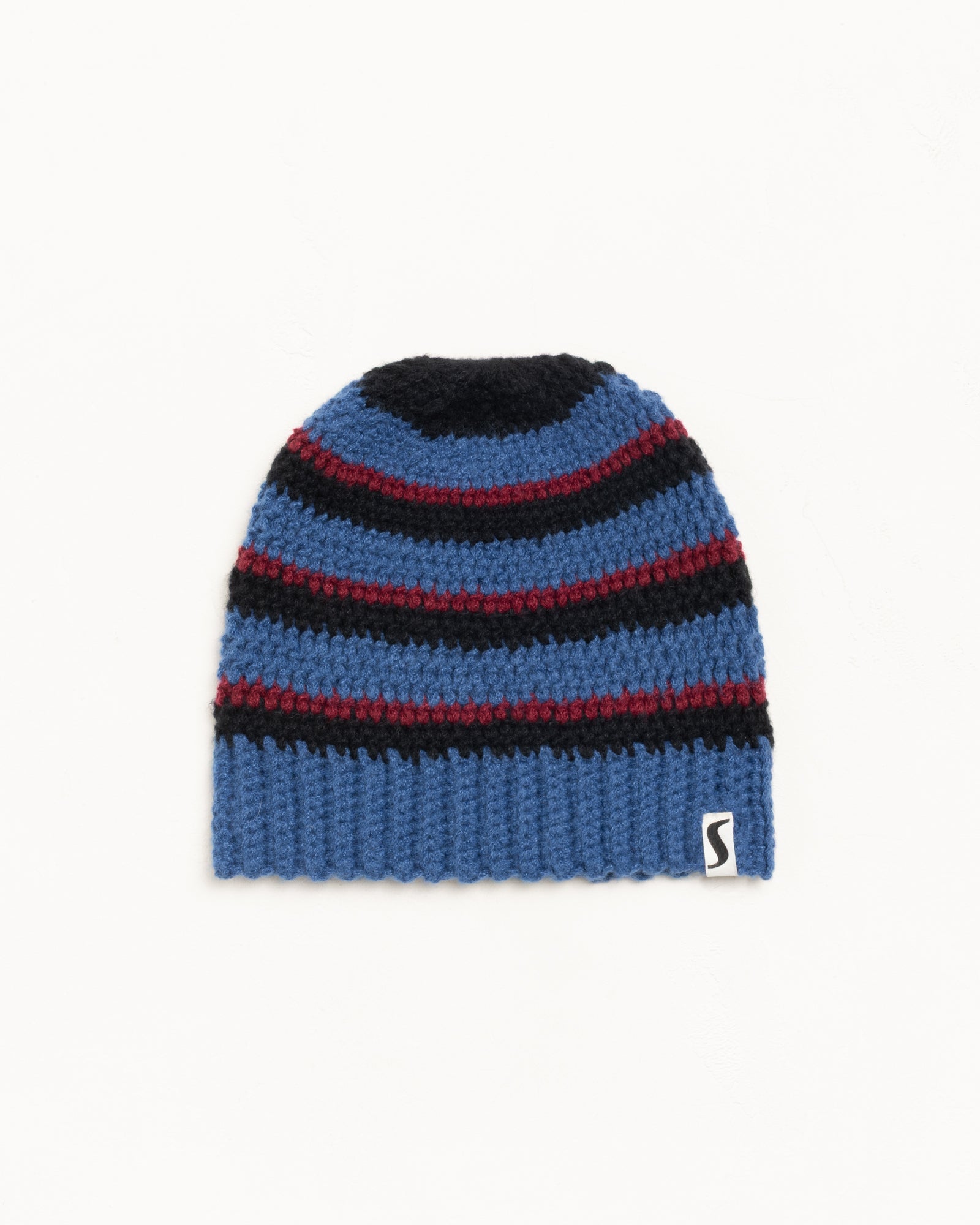 Stripe Knit Skullcap Accessories In Blue