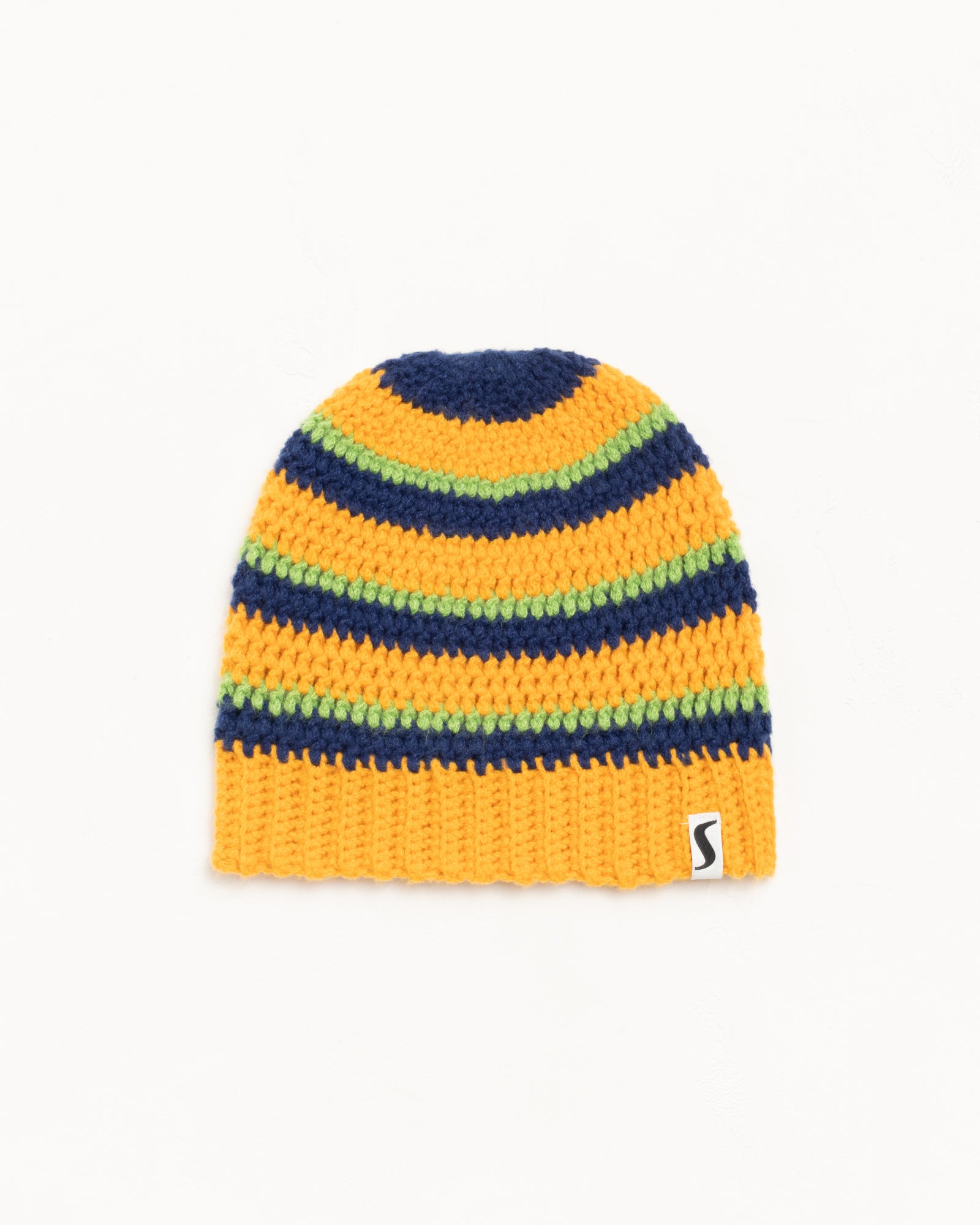 Stripe Knit Skullcap Accessories In Gold