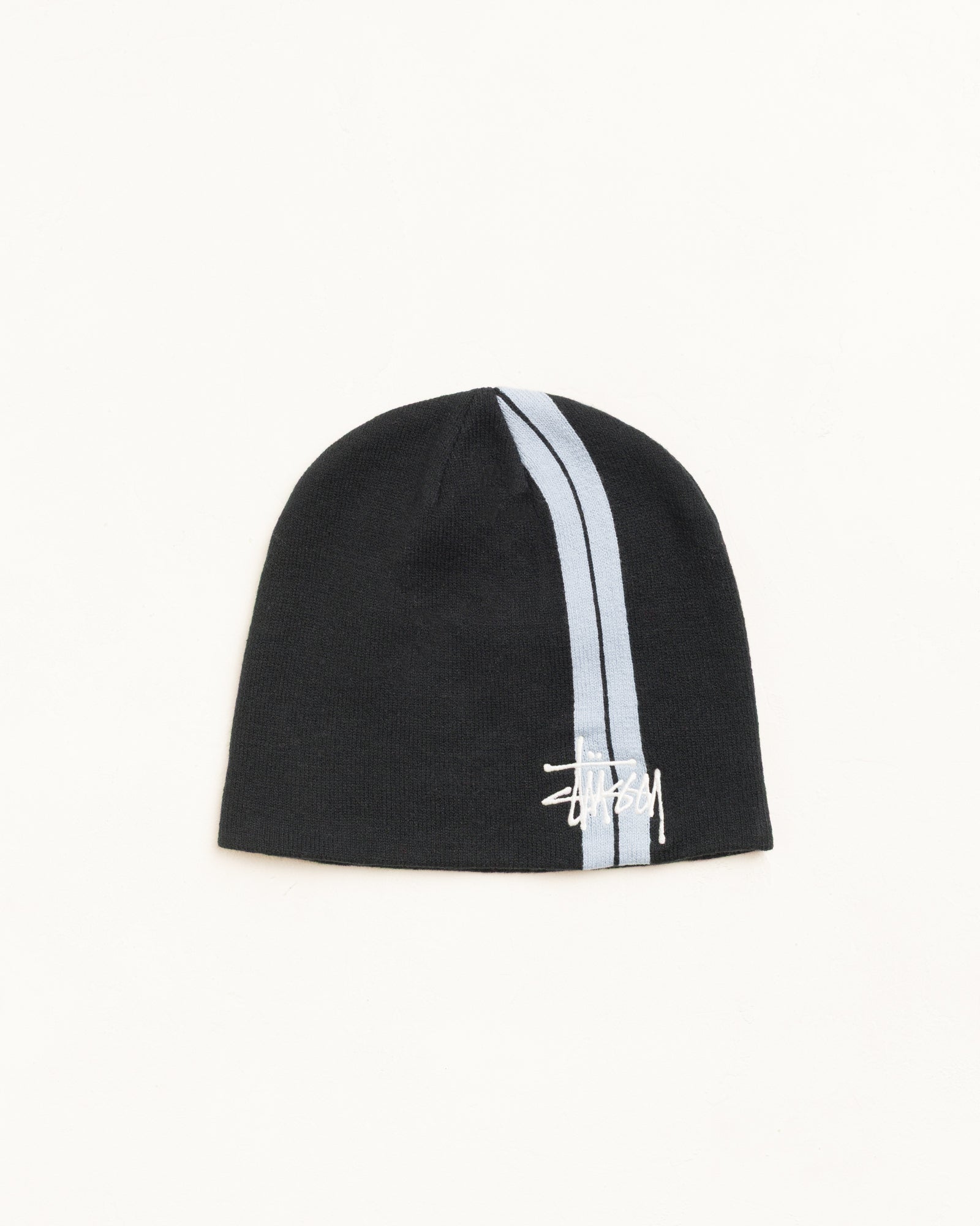 Double Stripe Skullcap Unisex In Black
