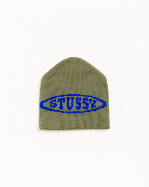 Oval Ski Beanie Unisex In Moss Green