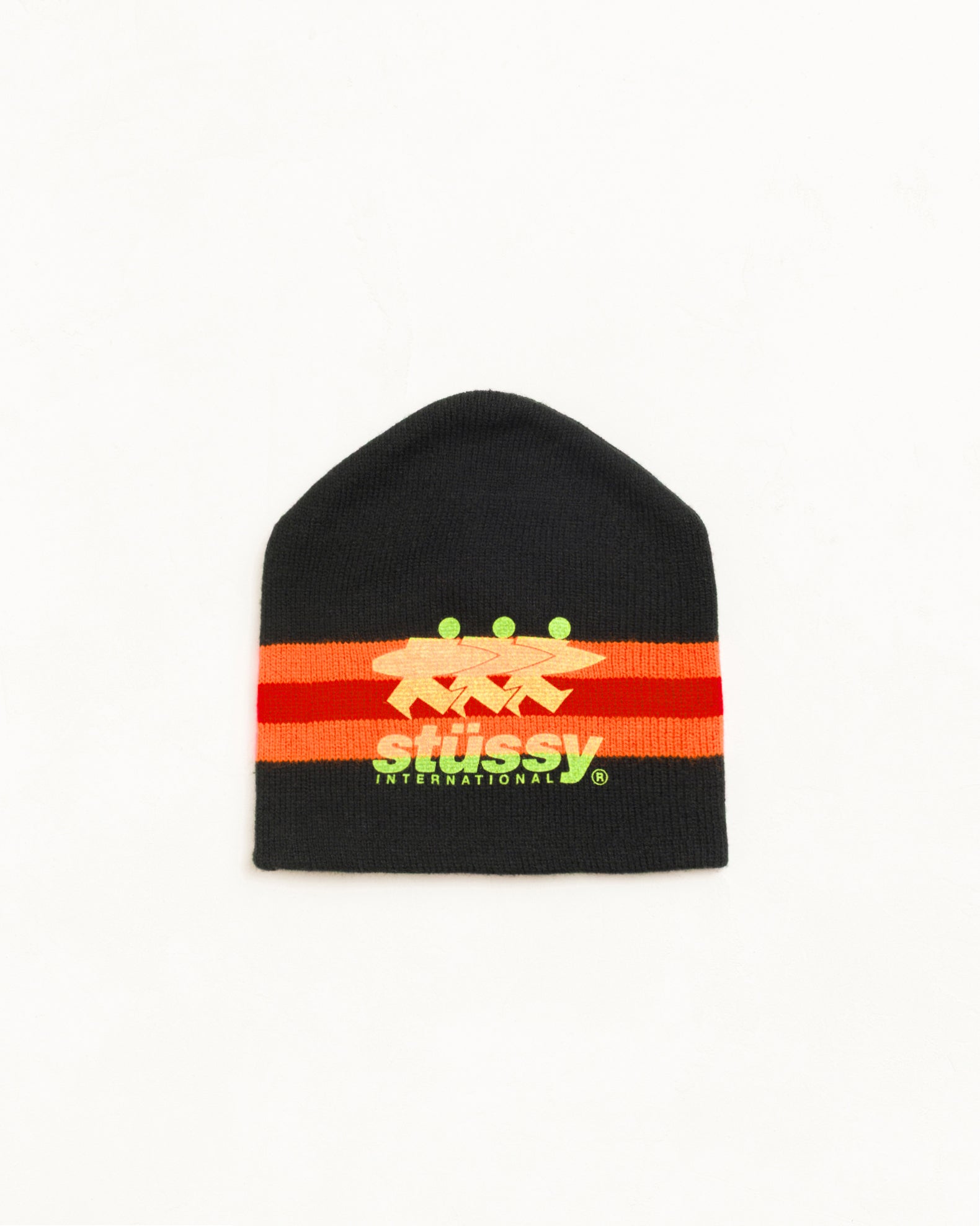 Stripe Ski Beanie Unisex In Black