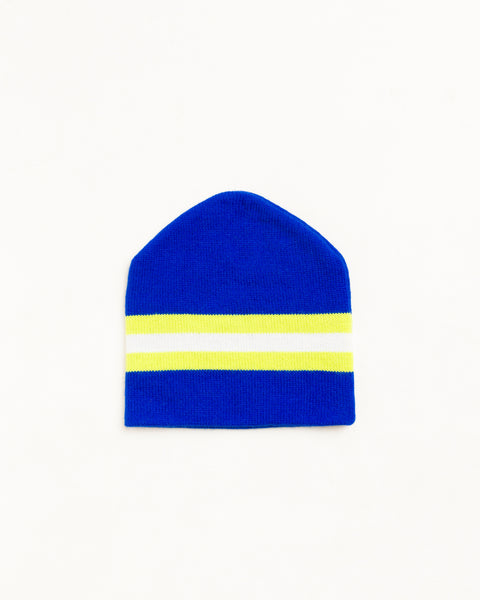 Stripe Ski Beanie Unisex In Blue