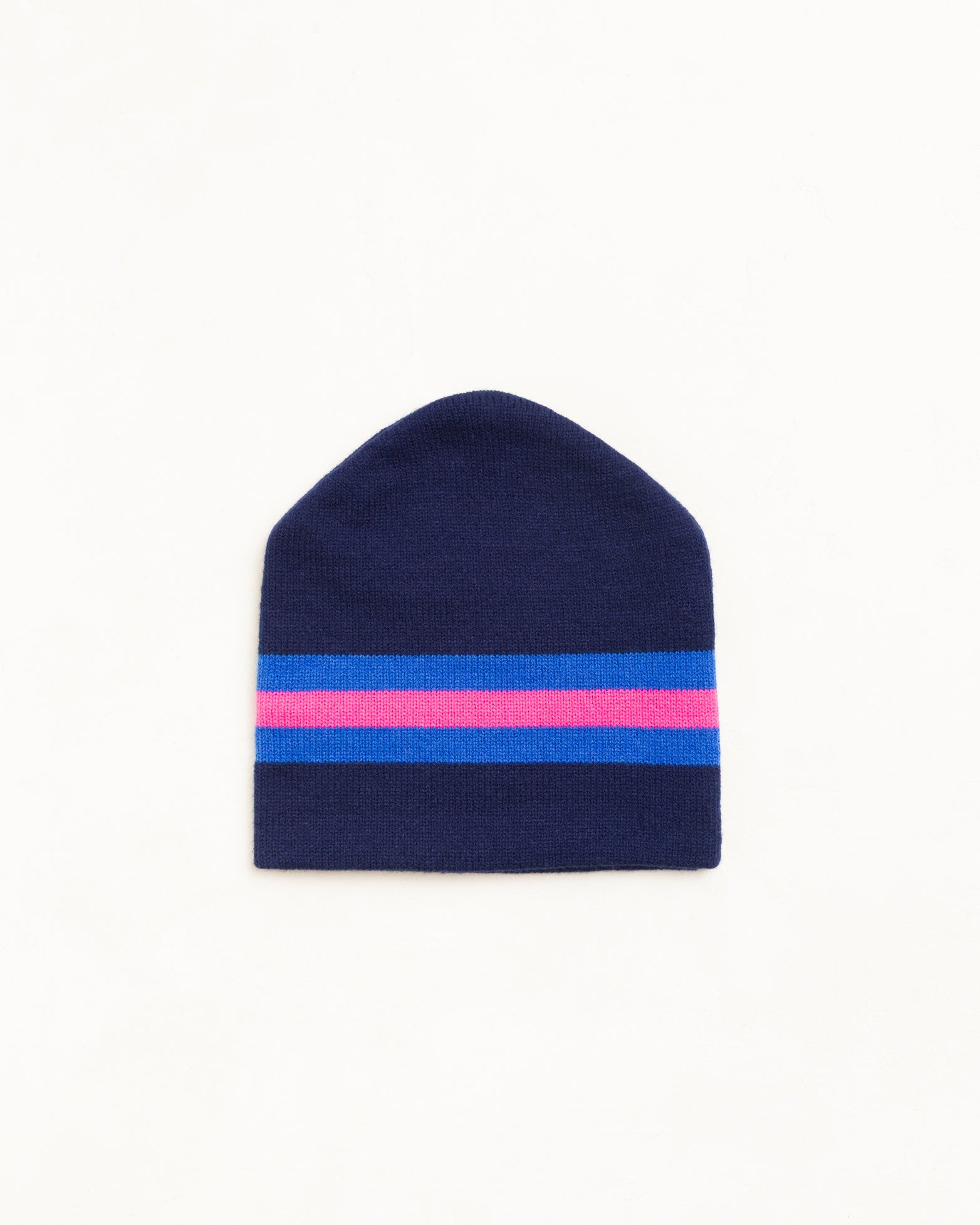 Stripe Ski Beanie Unisex In Navy