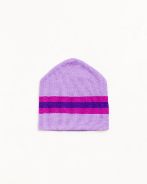 Stripe Ski Beanie Unisex In Purple