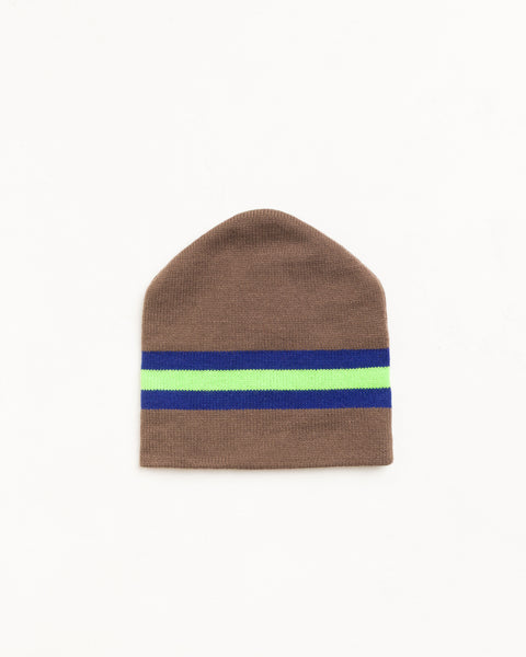 Stripe Ski Beanie Unisex In Tan