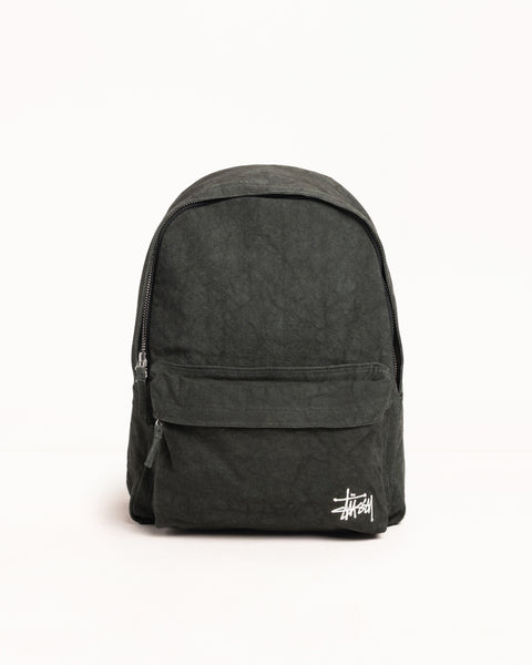 Canvas Backpack Accessories In Washed Black