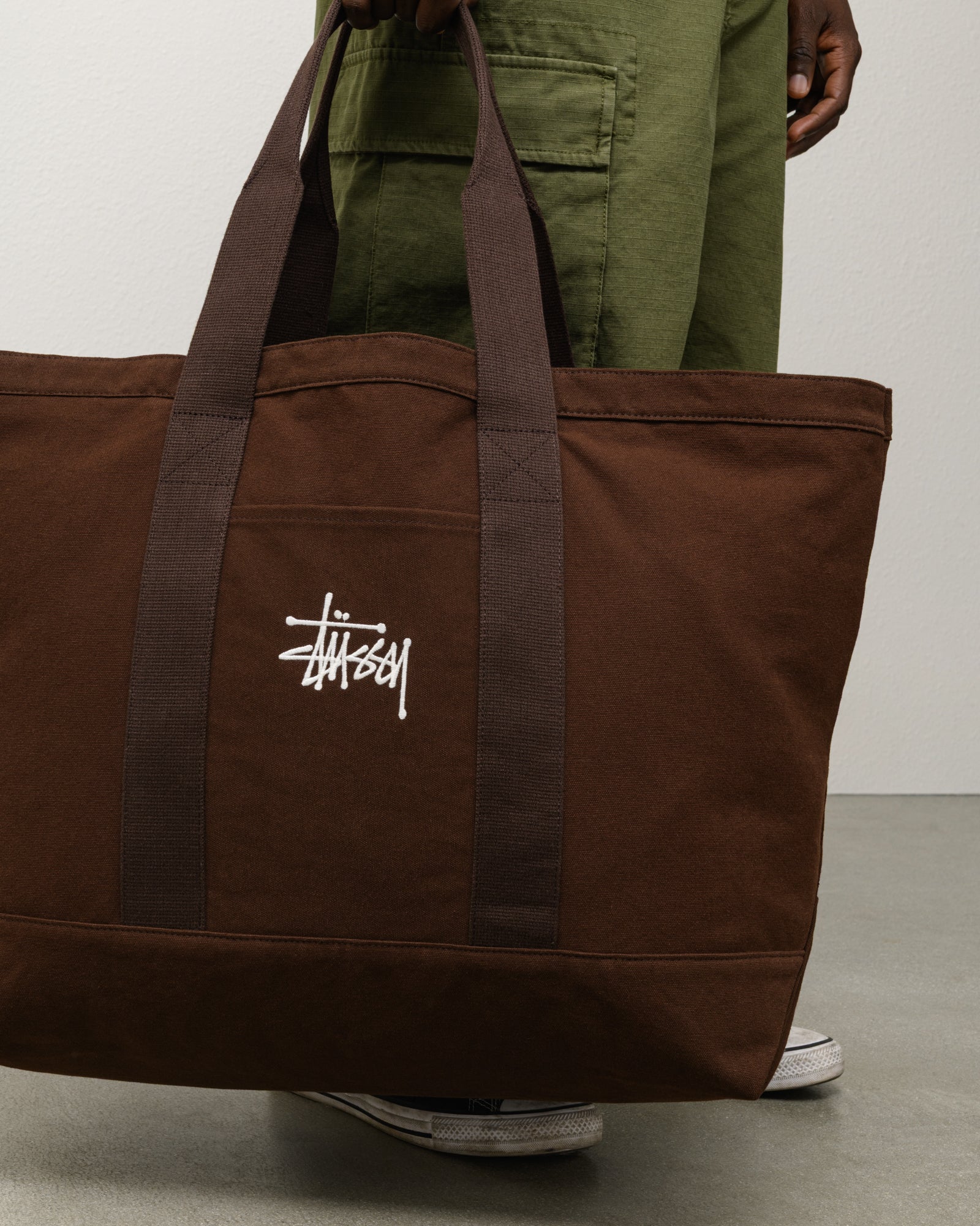 Stussy CANVAS EXTRA LARGE TOTE BAGトートバッグ