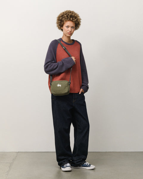 Canvas Side Pouch Accessories In Green