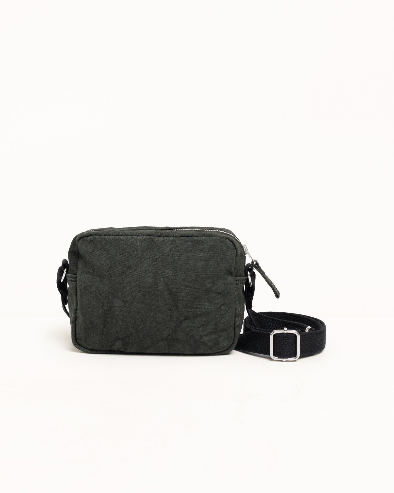Canvas Side Pouch Accessories In Washed Black
