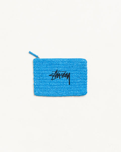Woven Zip Pouch – Blue | Accessories | Stüssy Korea
