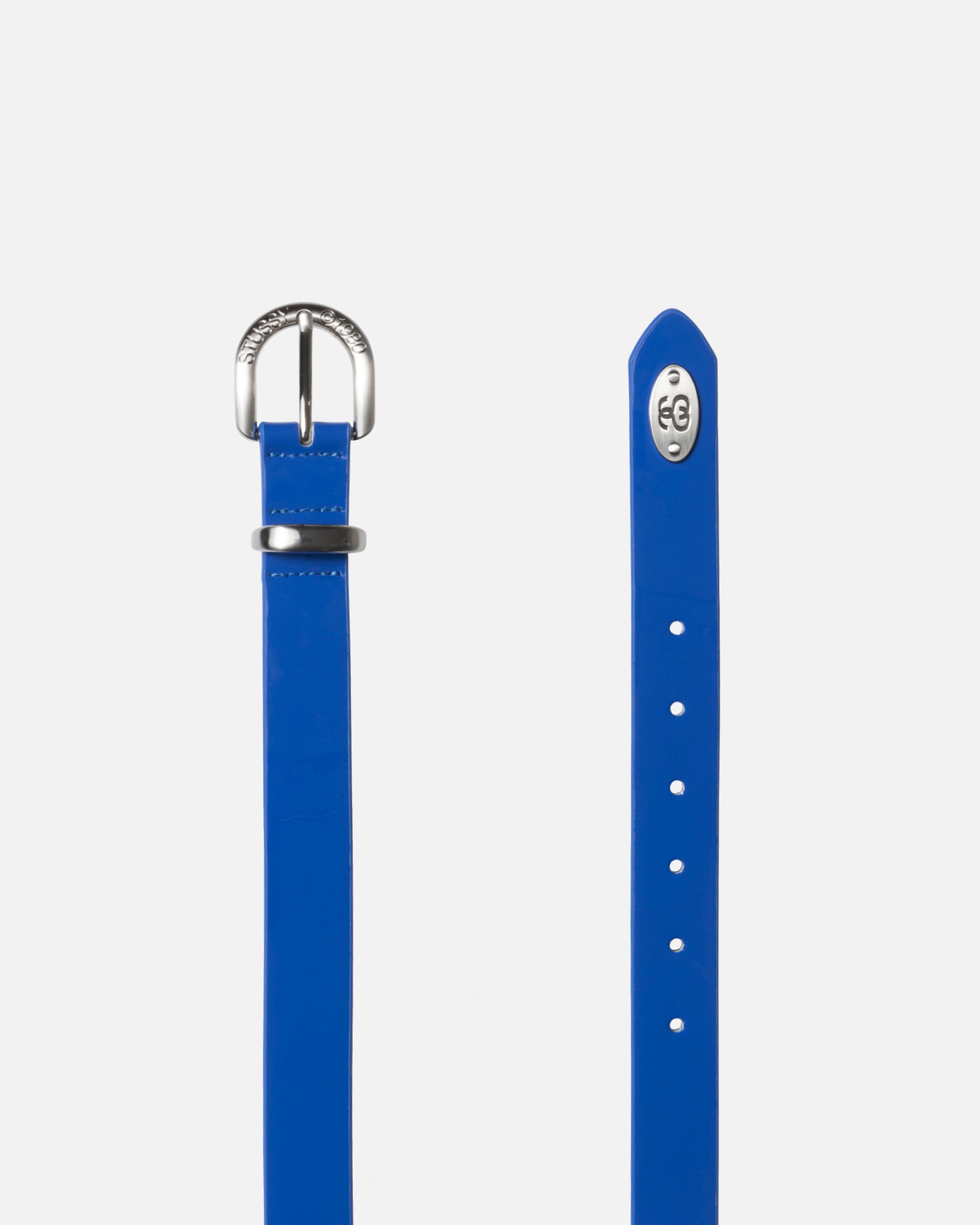 Stüssy Patent Leather Belt Neon Royal Accessories