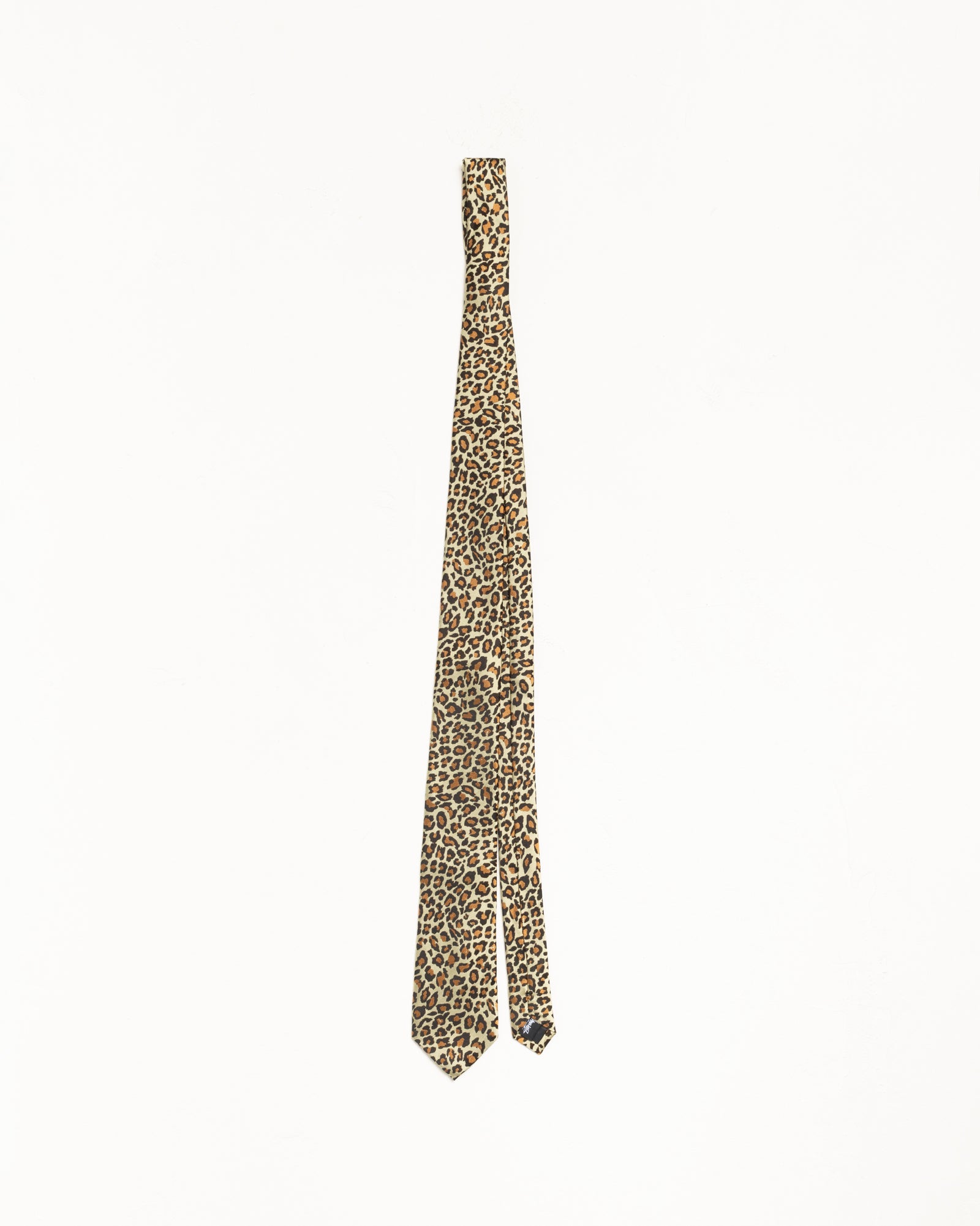 Jacquard Leopard Tie Accessories In Tan Leopard