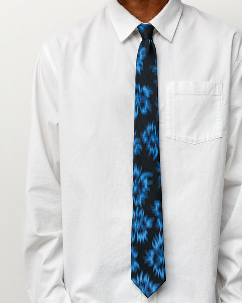 Motion Flower Tie Accessories In Black