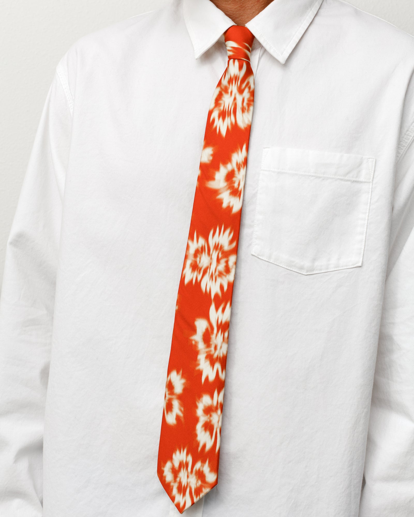 Motion Flower Tie Accessories In Red