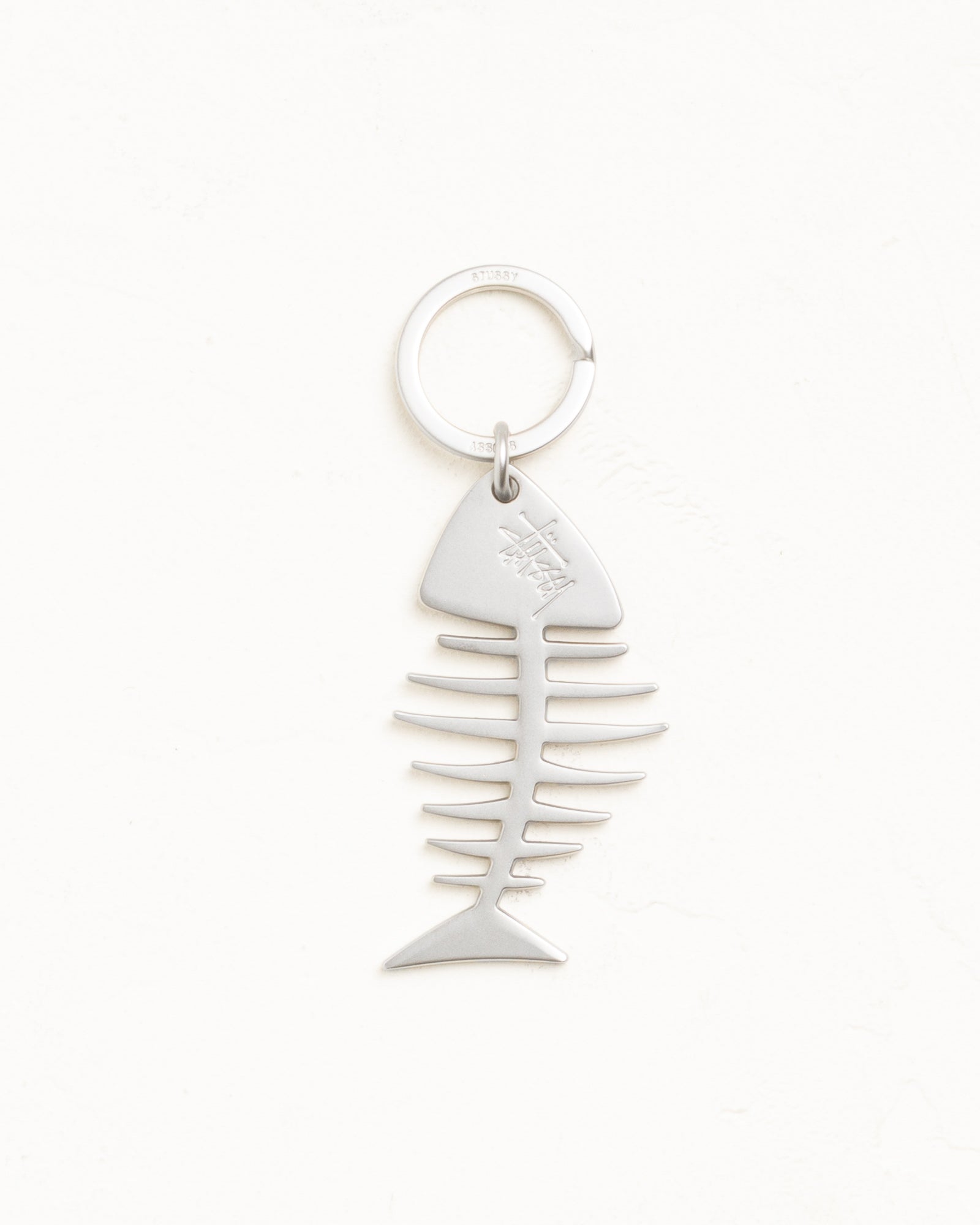 Fishbone Keychain Unisex In Silver | hero:main:collection:new-arrivals,shirts,tops-shirts,all,tees,outerwear,denim,knits,accessories,sunglasses,hoodies,sweats,mens-hoodies-sweatshirts,shorts,pants,bottoms,crew-sweats,zip-ups,swim,sweatpants,graphics,lazy-tees,swim,basic-9twenty,button-ups,shorts,cargos,denim-jeans,bottoms,bags,belts,wearables,gear,footwear,button-ups,basic-tops,jerseys,big-ol,classics,slim,jackets,all, | product-card-slider