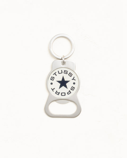 Bottle Opener Keychain Unisex In Silver