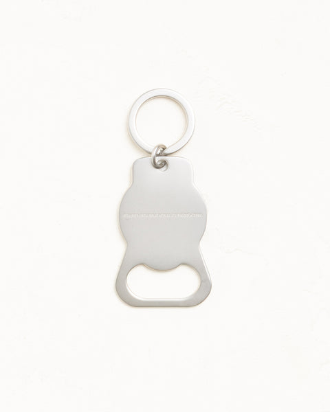Bottle Opener Keychain Unisex In Silver